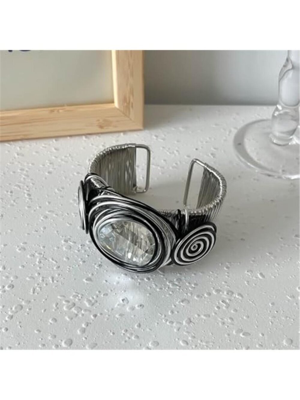 Chunky Open Cuff Bangle - Picture 3 of 4